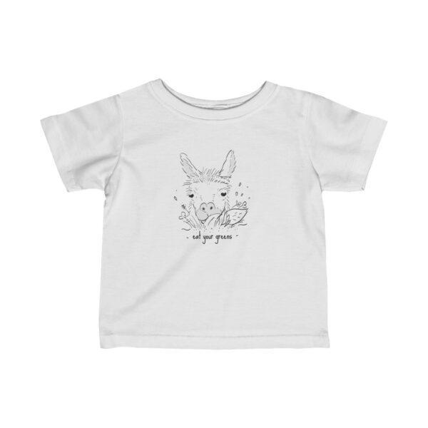 Infant Tee Eat your veggies, Vani the Llama
