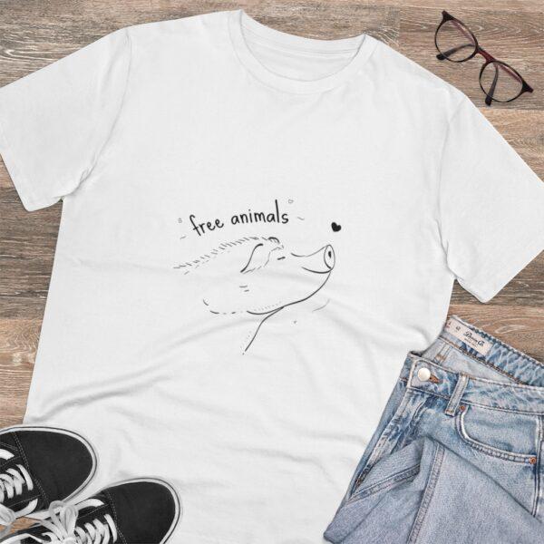 Organic T-shirt  Unixes Love Animals - Image 4